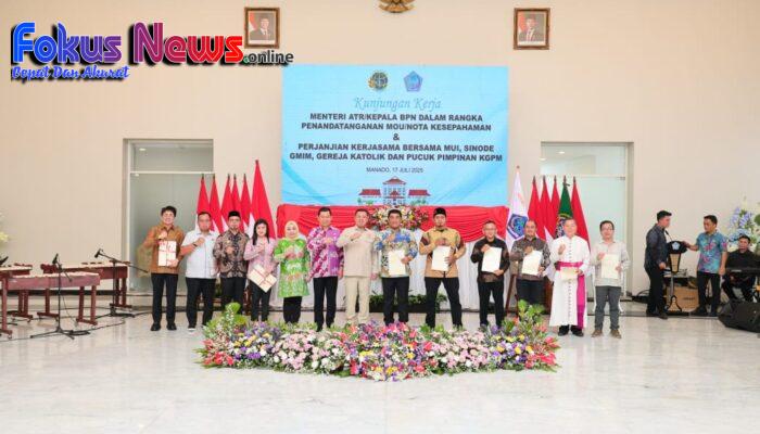 Serahkan Sertipikat di Sulut, Menteri Nusron Komitmen pada Era Presiden Prabowo PR di Bidang Pertanahan Harus Selesai
