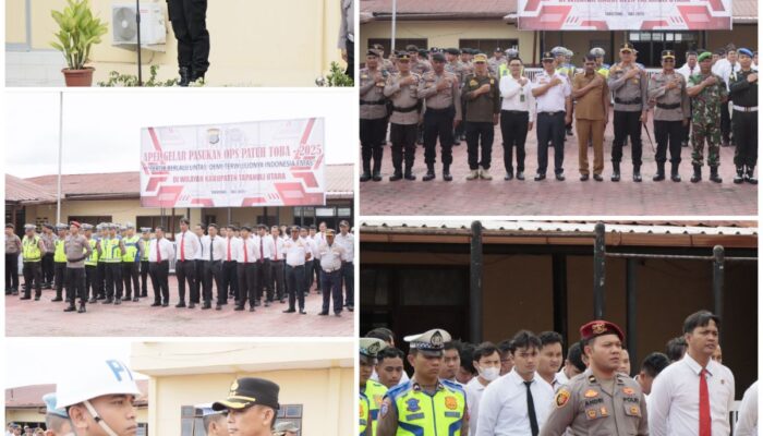 Polres Taput Laksanakan Apel Gelar Pasukan Operasi Patuh Toba