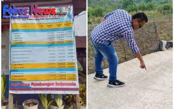 Bangunan Dana Desa T.A 2024 Desa Pansurbatu II Sudah Mengalami Kerusakan, Togar : Unang Pabalgahu Diombak Hampungi!