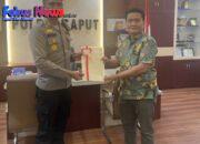 Kepala Kantor Pertanahan Taput Serahkan Sertipikat Aset Milik Polres Taput