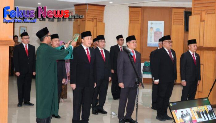 Lantik Pejabat Struktural, Menteri ATR/Kepala BPN: Layani Masyarakat dengan Hati, Bukan Transaksi