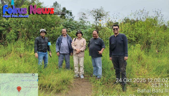 Panitia A Kantor Pertanahan Kabupaten Tapanuli Utara Lakukan Tinjau Lapang Sebagai Wujud Komitmen Pelaksanaan Kegiatan Pertanahan