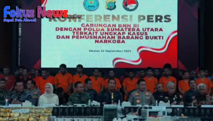 Polda Sumut Musnahkan Barang Bukti Narkoba Dengan Nilai Fantastis, Selamatkan Lebih dari Jutaan Jiwa