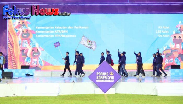 PORNAS XVII KORPRI Resmi Dibuka, Kementerian ATR/BPN Siap Perebutkan Juara di 7 Cabang Olahraga