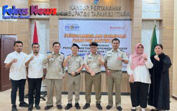 Pelantikan Dan Pengambilan Sumpah Panitia Ajudikasu PTSL Tahun 2025 Kantor Pertanahan Kabupaten Tapanuli Utara