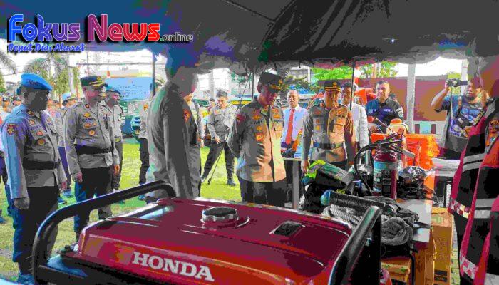 Kunker ke Polres Bitung, Wakapolda Sulut Apresiasi Kesiapan Personel dan Peralatan