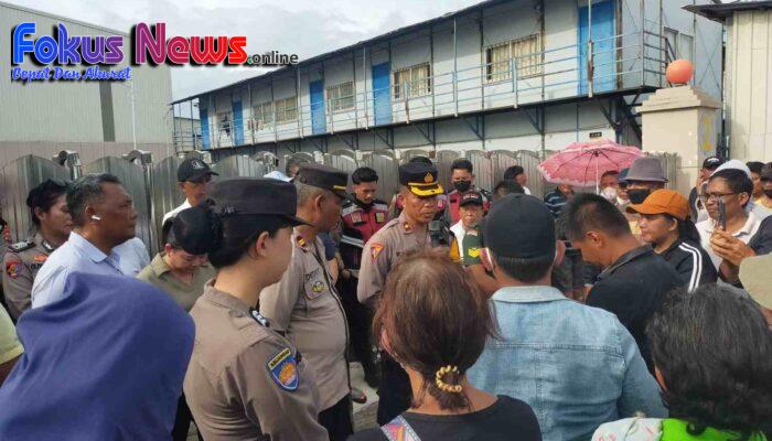 Polres Bitung Amankan Aksi Tuntutan Pencemaran Lingkungan di Depan PT Futai