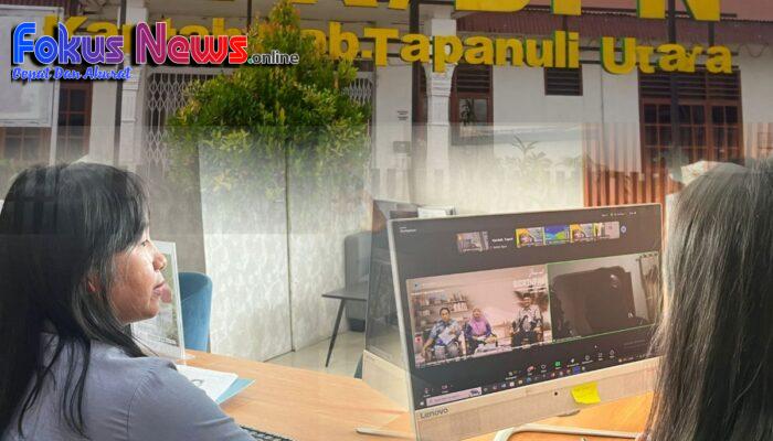 Kantor Pertanahan Kabupaten Tapanuli Utara Ikuti Kegiatan Kearsipan Secara Daring