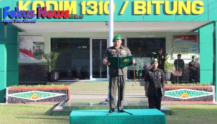 Hari Juang TNI AD 2025, Kodim 1310/Bitung Gelar Upacara Khidmat