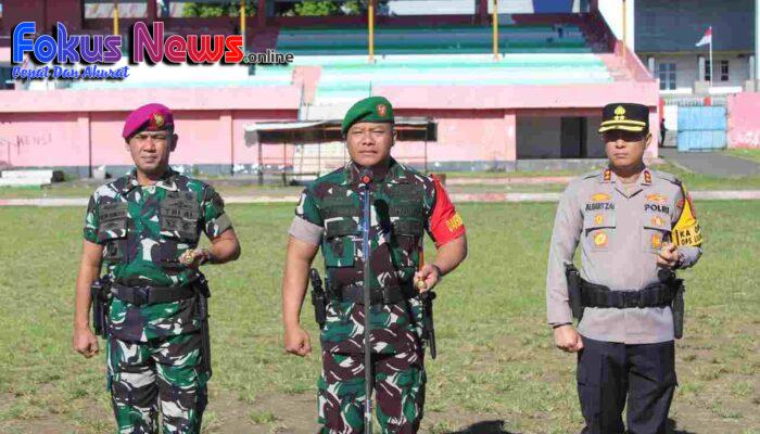 Amankan Kunjungan Wakil Presiden, Dandim 1310/Bitung Pimpin Apel Siaga VVIP