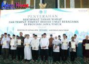 Serahkan 2.532 Sertipikat Tanah Wakaf dan Rumah Ibadah, Menteri Nusron Gagas Percepatan Sertipikasi melalui Kolaborasi