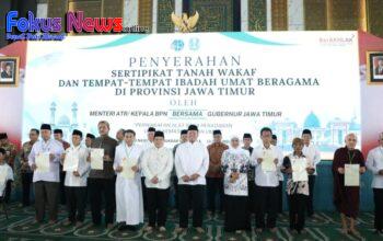 Serahkan 2.532 Sertipikat Tanah Wakaf dan Rumah Ibadah, Menteri Nusron Gagas Percepatan Sertipikasi melalui Kolaborasi