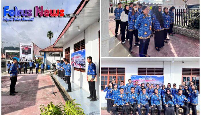 Kantor Pertanahan Kabupaten Tapanuli Utara Laksanakan Upacara Hari KORPRI