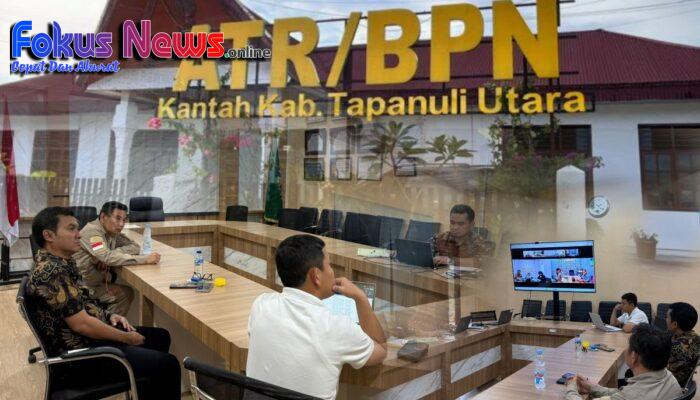 Kantor Pertanahan Kabupaten Tapanuli Utara Gelar Rapat Evaluasi Residu PTSL dan Tunggakan Berkas