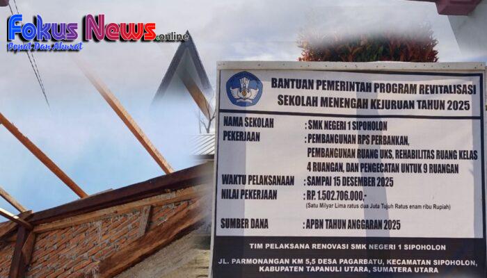 Dapat Proyek Swakelola Rp 1.5M SMK Negeri 1 Sipoholon, Warga : Manceket Lomok-lomok Ma!