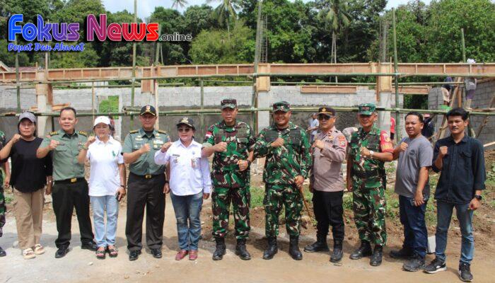Danrem 131/Stg Bersama Dandim 1310/Bitung Pantau Pembangunan KDKMP