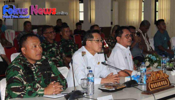 Lewat Zoom Meeting Bersama Forkopimda Dandim 1310/Bitung, Ikuti Panen Raya Bersama Presiden RI