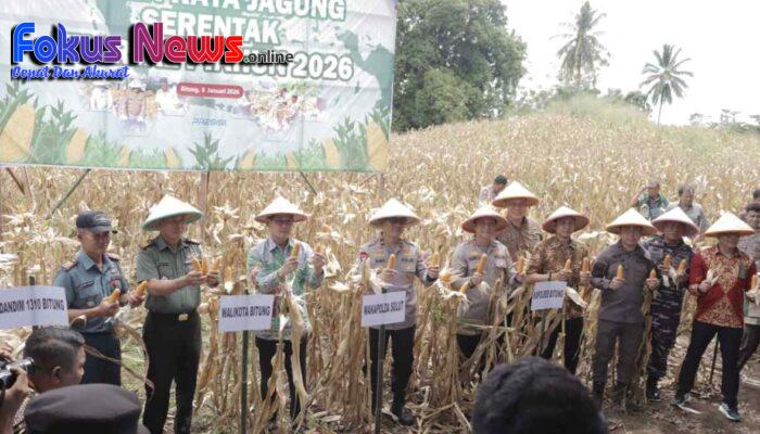 Panen Raya Jagung di Bitung, Wakapolda Sulut Apresiasi Kinerja Polres Bitung