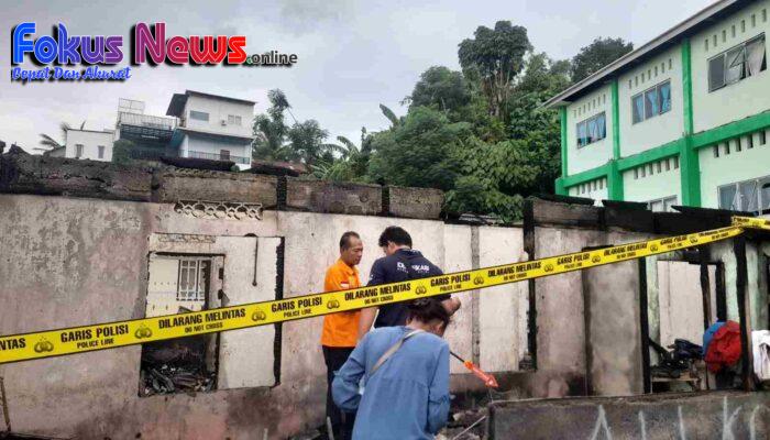 Kebakaran Dua Rumah di Bitung Timur, Polisi Pastikan Tidak Ada Korban Jiwa