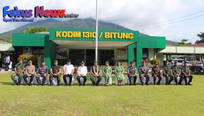 Kunjungan Kerja di Kodim 1310/Bitung, Danrem 131/Stg Tekankan Disiplin dan Loyalitas Prajurit