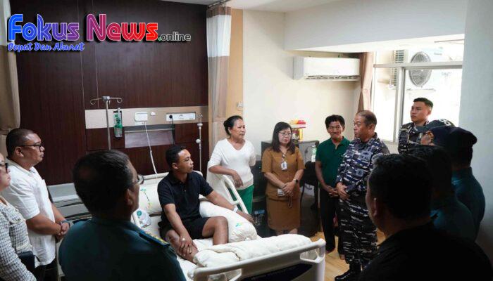 Dankodaeral VIII Jenguk Korban Insiden Melonguane di RS Kandou Manado