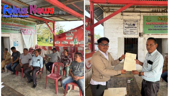 Kantor Pertanahan Kabupaten Tapanuli Utara Laksanakan Penyerahan Sertipikat PTSL di Desa Sabungan Nihuta II