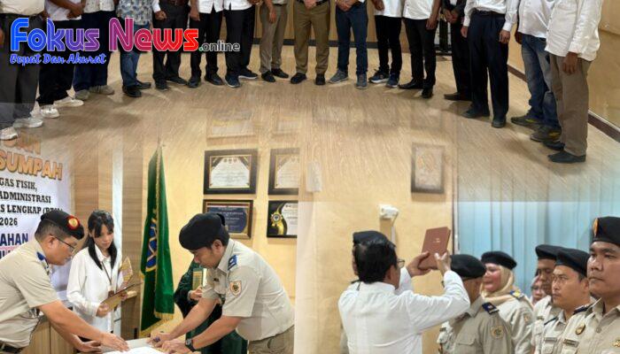 Kantor Pertanahan Kabupaten Tapanuli Utara Laksanakan Pelantikan dan Pengambilan Sumpah Panitia Ajudikasi dan Satgas PTSL Tahun Anggaran 2026