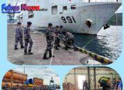 KRI dr. Wahidin Sudirohusodo-991 Sandar di Bitung, Satrol Kodaeral VIII Bantu Embarkasi Bantuan