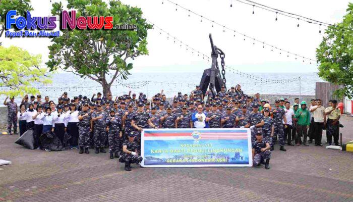 Gerakan Indonesia Asri, TNI AL Kodaeral VIII Bersih-Bersih Pantai Megamas