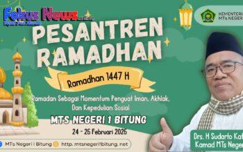 Optimalkan Bulan Suci, MTsN 1 Bitung Hadirkan Pesantren Ramadhan Inspiratif