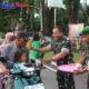 Hangatnya Ramadhan di Depan Makodim, Dandim 1310/Bitung Pimpin Aksi Berbagi Takjil