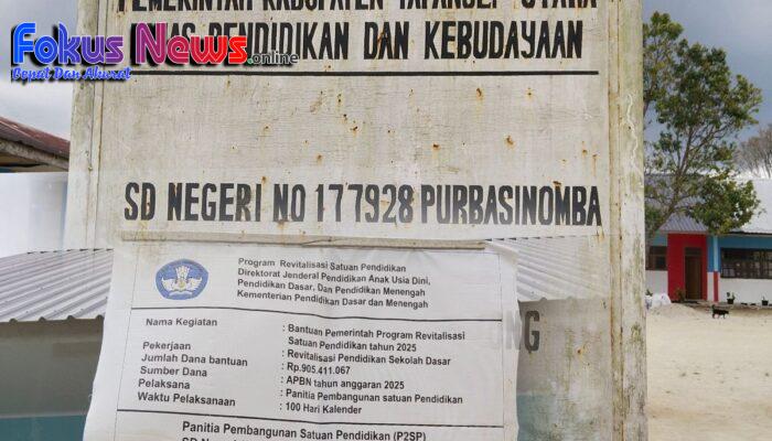 Bangunan Revitalisasi SD Negeri 177928 Purba Sinomba Diduga Bermasalah, Bangunan Asal Jadi Dan Tidak Melibatkan Komite Sekolah