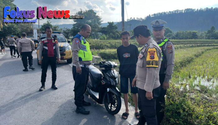 Patroli Skala Besar di Ramadhan 2026, Polres Toba Berhasil Amankan 6 Motor Knalpot Brong