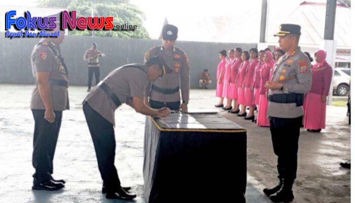 Polres Bitung Lakukan Penyegaran Organisasi Melalui Sertijab Pejabat