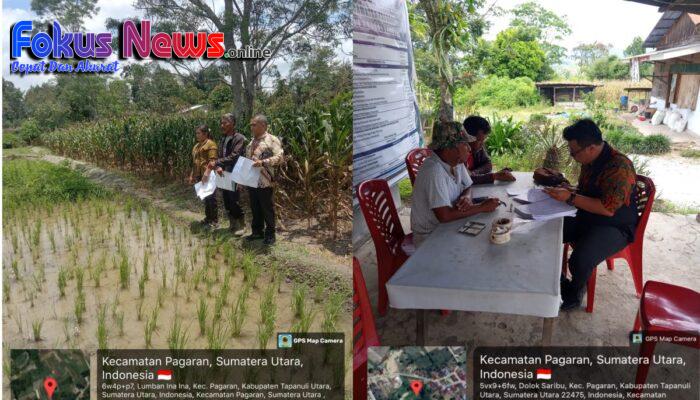 Kantor Pertanahan Kabupaten Tapanuli Utara Laksanakan Pengumpulan Data Yuridis PTSL di Kecamatan Pagaran