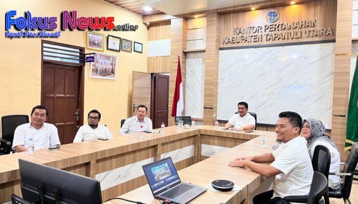 Kantor Pertanahan Kabupaten Tapanuli Utara Ikuti Rapat Kerja Komisi II DPR RI Secara Daring