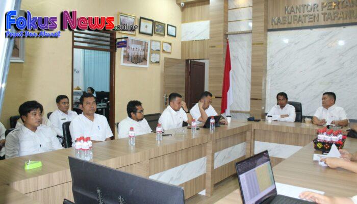Kantor Pertanahan Kabupaten Tapanuli Utara Laksanakan Monitoring dan Evaluasi Peningkatan Kualitas Data KW 4, 5, dan 6