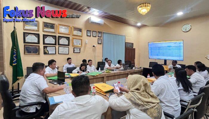 Kantor Pertanahan Kabupaten Tapanuli Utara Laksanakan Monitoring dan Evaluasi Peningkatan Kualitas Data KW 4, 5, dan 6