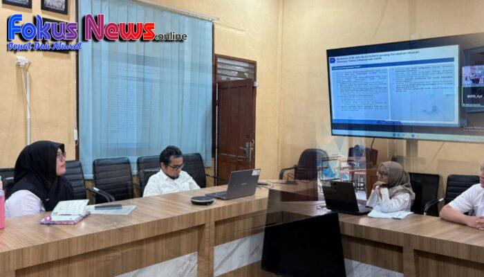Kantor Pertanahan Kabupaten Tapanuli Utara Laksanakan Bimbingan Teknis Pelaksanaan PKKPR