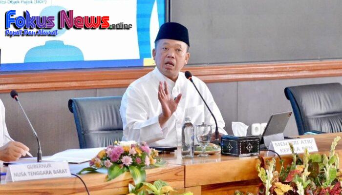 Tuntaskan Sertipikasi Tanah, Menteri Nusron Minta Kepala Daerah di NTB Bebaskan BPHTB bagi Masyarakat Miskin Ekstrem