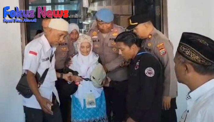 Polres Bitung Hadir, Pengamanan Jamaah Haji Berjalan Khidmat