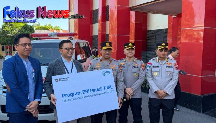 Melalui Program TJSL, BRI Dukung Operasional Kesehatan Polda NTT