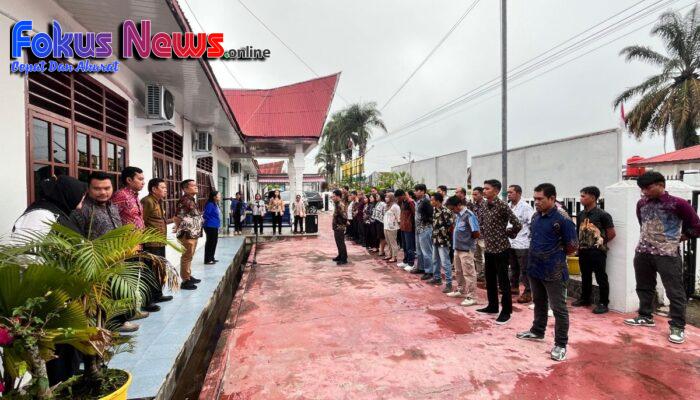 Apel Pagi, Kantor Pertanahan Kabupaten Tapanuli Utara Teguhkan Disiplin dan Integritas