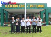 Kodim 1310/Bitung Gelar Sholat Idul Adha Khidmat, Dua Ekor Sapi Kurban Disalurkan