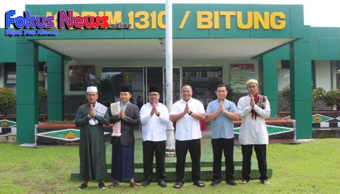 Kodim 1310/Bitung Gelar Sholat Idul Adha Khidmat, Dua Ekor Sapi Kurban Disalurkan