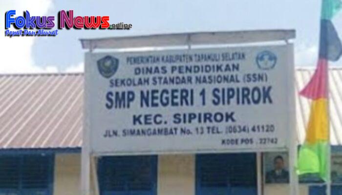 Anggaran Dana Bos Jumlahnya Sangat Fantastis, Sarana Dan Prasarana SMP 1 Negeri Sipirok Sangat Minim Perawatan, LSM LAPAN TIPIKOR : Ini Kuat Dugaan Dikorupsi!