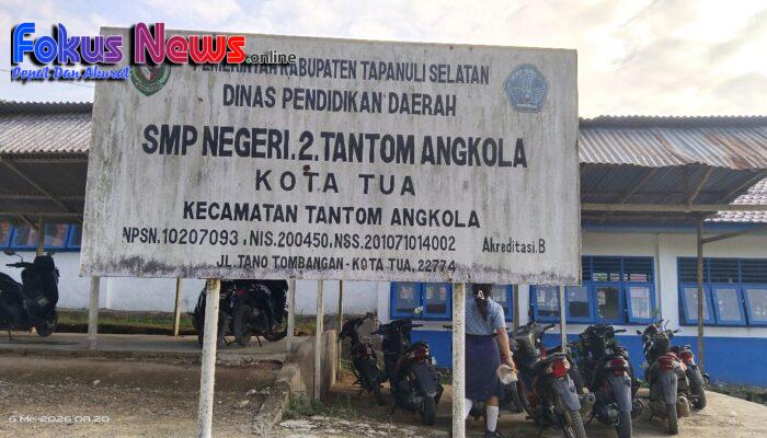 SMP Negeri 2 Tantom Angkola Parah Betul, DPD LSM LAPAN TIPIKOR Sumut : Anggaran Dana Bosnya Kemana?