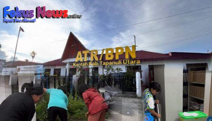 Kantor Pertanahan Kabupaten Tapanuli Utara Laksanakan Kegiatan Jumat Bersih
