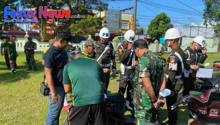 Kodim 1310/Bitung Cek Kendaraan Dinas, Pastikan Siap Operasi dan Lengkap Administrasi