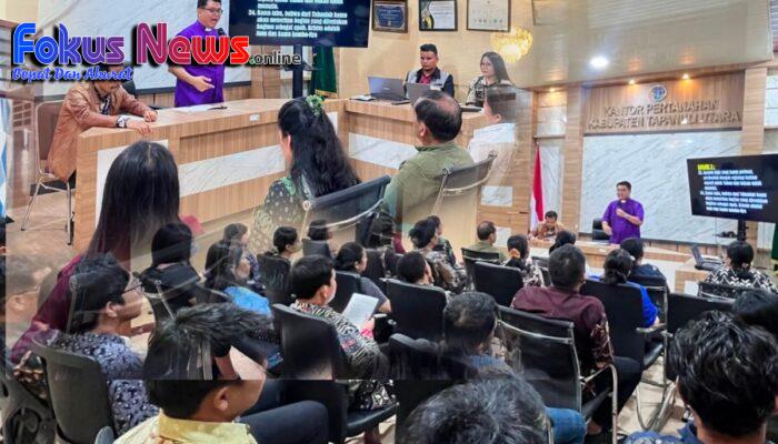 Kantor Pertanahan Kabupaten Tapanuli Utara Gelar Ibadah Persekutuan Umat Kristiani
